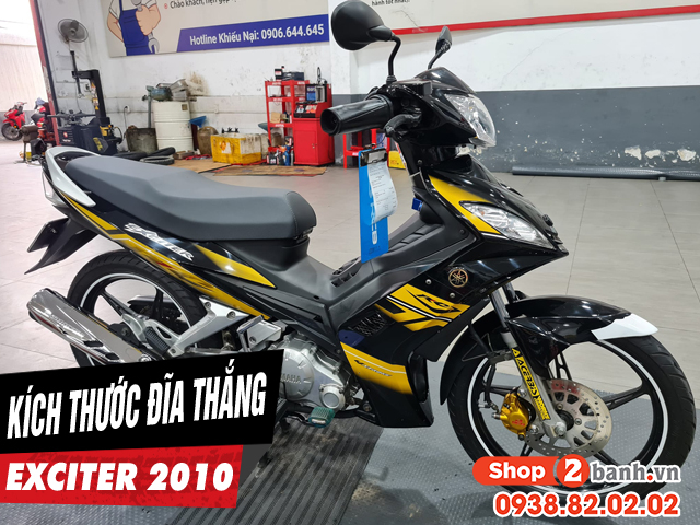 Kích thước đĩa thắng trước Exciter 2010 4 số bao nhiêu? Thay ...